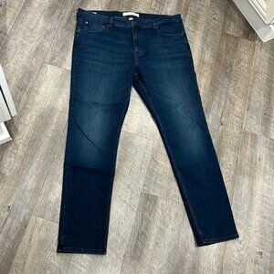Calvin Klein Mens Size 38x32 Dark blue Skinny Jeans